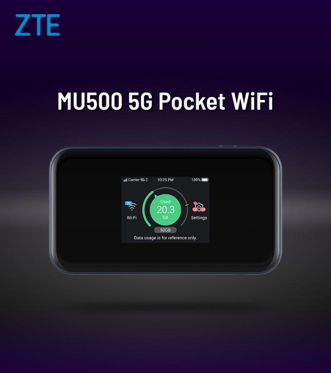 오리지널 ZTE MU500 ZTE 5G Wi-Fi Pro 5G mm & sub 6GHz 4G CAT20 WiFi 6 + LAN 포트 0