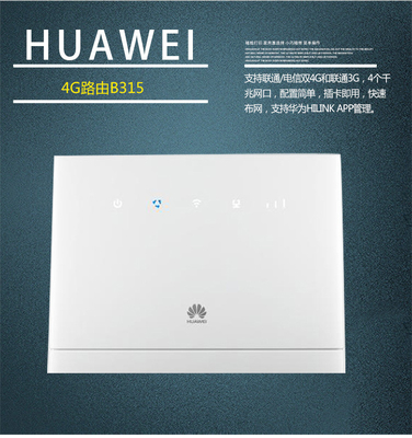 주문 SIM 카드 150Mbps와 화웨이 B315s-519 CEP 분쟁지역 4G LTE 와이파이 라우터 online manufacture